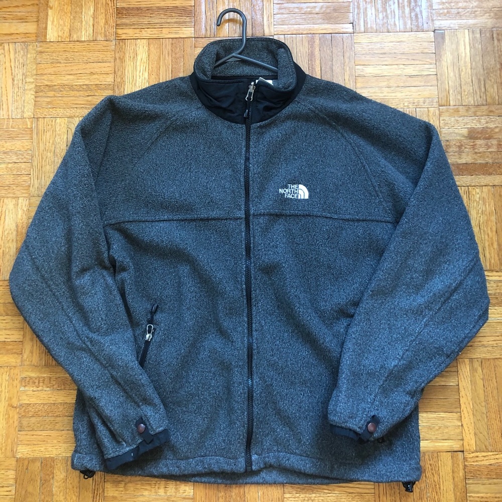North Face Fleece Jacket Dark Gray Large